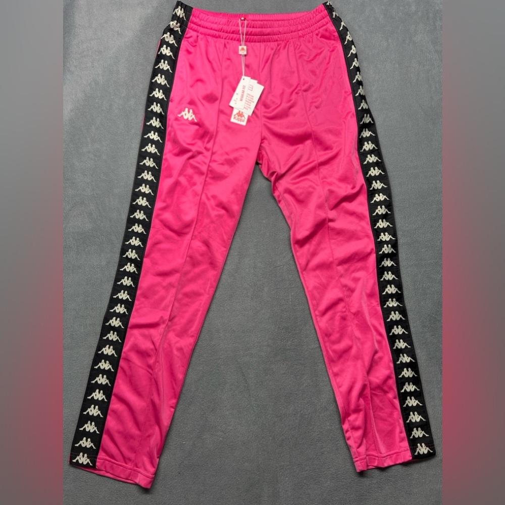 NWT Kappa Womens Size Large 222 Banda Astoriazz Track Pants Barbie Pink